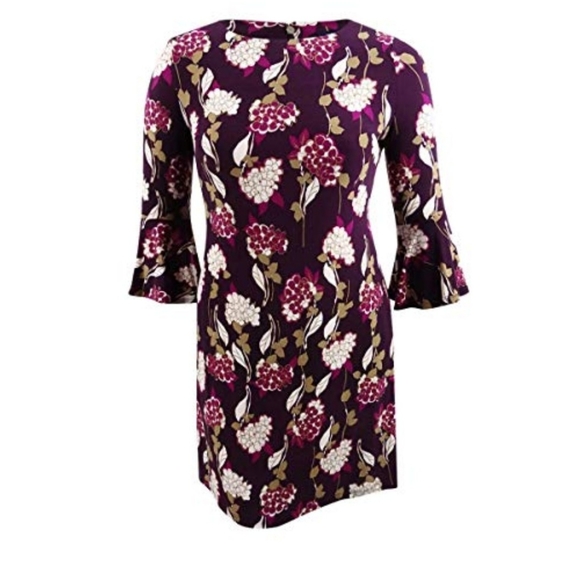 Tommy Hilfiger Bell-Sleeved Midi Dress - Picture 1 of 6